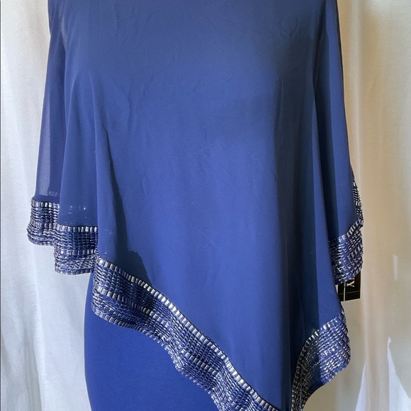 SLNY Navy Blue Dress Size 16.Cut a striking silhouette in SL Fashions' alluring - Picture 11 of 16